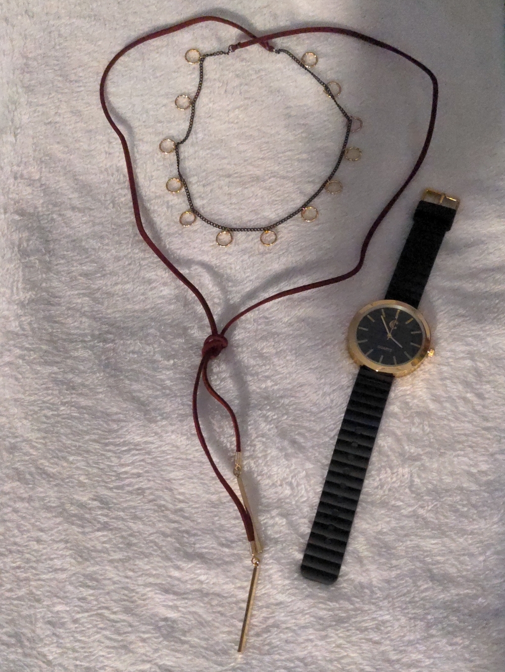 2 Lot Set, Necklace with Watch